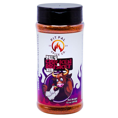 Pit Pal's Chicken and Brisket Rub | BBQ Seasoning for Smoking and