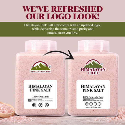 5 lbs, 84 Pack 2 Himalayan Chef Pink Himalayan Salt, Fine Grain - Organic Food Graded Pink Salt with Rich Minerals