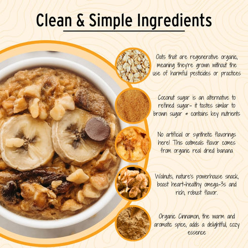9 Wildway, Oats Banana Nut Organic, Ounce