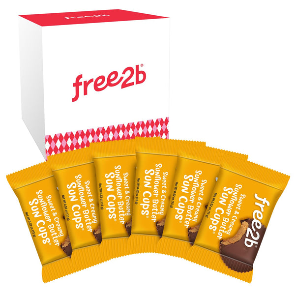 Free2b Sunflower Butter Sun Cups, Safe for School and Allergy Friendly, Holiday