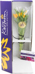 KaBloom PRIME NEXT DAY DELIVERY - Fall Collection - Bouquet of Fresh Orange Tulips with Vase (Farm-Fresh, Cut-to-Order