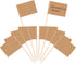 Pangda 200 Pack Toothpick Flags, Party Cupcake Picks Cheese Markers Blank Kraft Paper Fruit Sticks for Cupcakes and