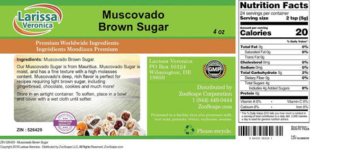 Larissa Veronica (4 oz, 526429) 3 Pack Muscovado Brown Sugar ZIN: