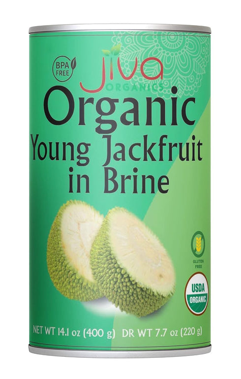Jiva Organic Young Green Jackfruit 14 Ounce (Pack of 6) - BPA
