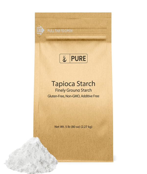 Pure Original Ingredients Tapioca Starch (5 lb) Gluten-Free, Non-GMO, Kitchen Staple, Tapioca