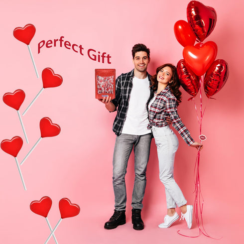 300-Pack 5g 5 Fruidles Lollipops Mini Red Heart Shaped Strawberry Flavored Lollipop, Individually Wrapped, Lollipops