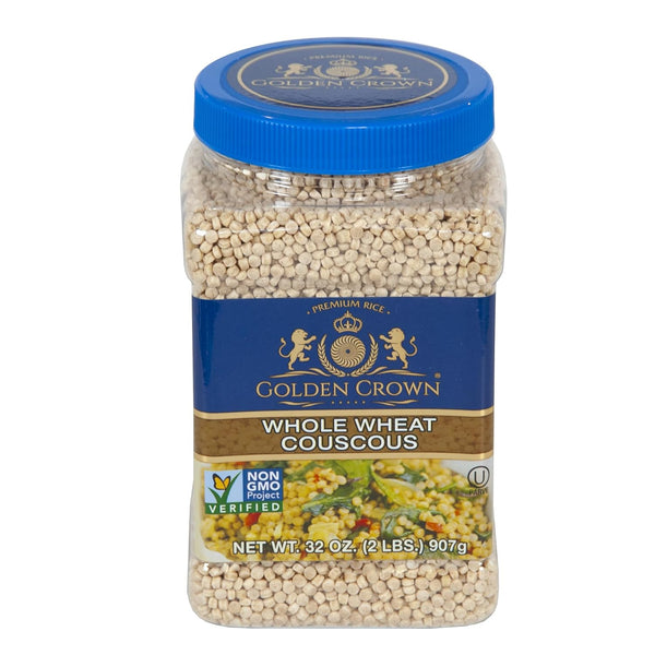 Golden Crown Whole Wheat Couscous - 32 oz (2Lb) | Premium Quality