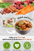 9 55g SIMPLY FOOD Instant Vietnamese Beef Stew Glass Noodles (Min B Kho T) - BOWLS/ each Delicious, Clear Glass