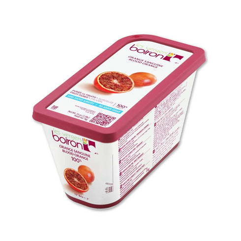 Les Vergers Boiron Blood Orange Fruit Puree - Frozen - By - 100% Fruit -