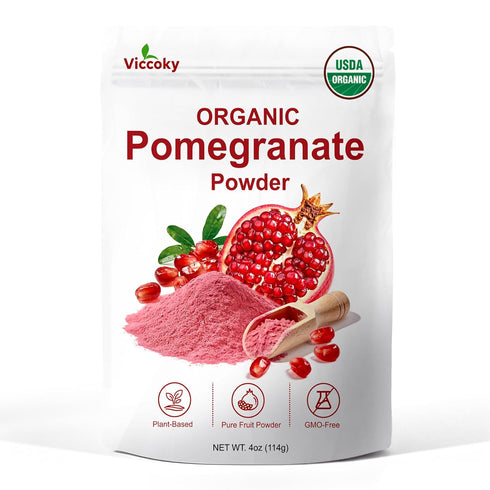 Organic Pomegranate Powder, Pure Pomegranate Juice Powder, Non GMO, Gluten Free, Vegan