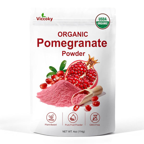 Organic Pomegranate Powder, Pure Pomegranate Juice Powder, Non GMO, Gluten Free, Vegan