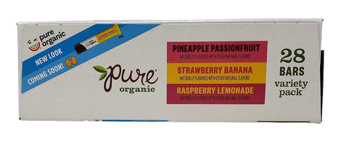 28 56 Pack 84 Pack (56) CC Goods Pure Organic Layered Fruit Bars - Pineapple Passion Fruit, Strawberry Banana