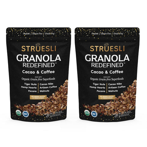 Struesli Cacao & Coffee Organic Granola, Grain & Gluten Free, Healthy Snacks