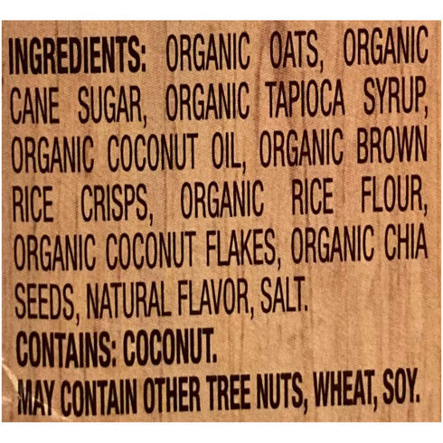 Simply Nature 12.3 oz Coconut Chia Granola Cereal, Organic