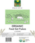 2Lbs Pacific Organic Petfood Organic Feed Oat Flakes - Oat Flakes for Optimal Pet Nutrition - Rich in Fiber & Minerals
