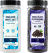 Soeos Himalayan White Salt 20 Oz + Whole Black Peppercorns 9.5 Oz,