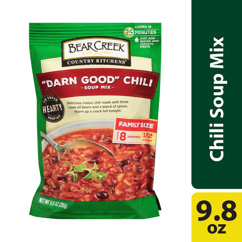 9.8 Bear Creek Soup Mix, Darn Good Chili, Ounce