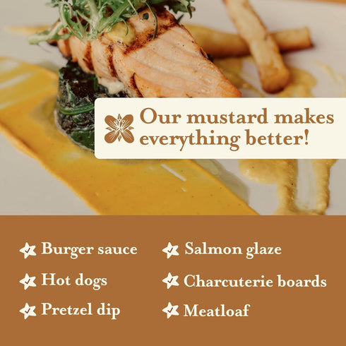 10 Brownwood Farms Flavored Mustard, Made in Small Batches, Sweet, Hot, Creamy and Delicious, From the Great Lakes