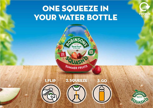 Robinsons Summer (66ml) Pack) Squash'd Fruits NAS (Single