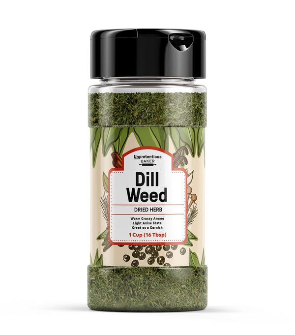 Unpretentious Dill Weed, 1 Cup, Light Anise Taste for Garnish