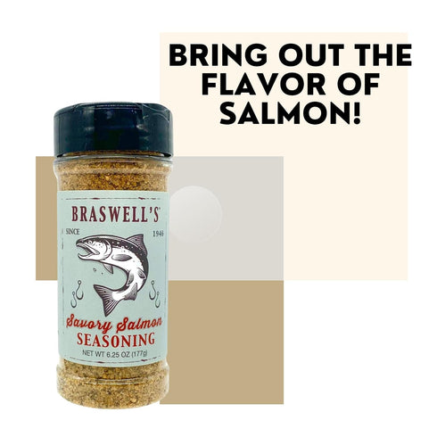 Savory Salmon Spice Mix by Braswell's - Perfect for Fish & Meat