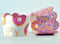 Donut Grow Up Doughnut Cupcake Wrappers for Kids Birthday Party Supplies, Set of 24 Reversible Scalloped