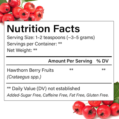 16oz FreshDrinkUS, Premium Dried Hawthorn Berries All-Natural, Non-GMO, Perfect for Tea, Smoothies, Baking & Snacking