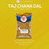TAJ Gourmet Foods 2lbs TAJ Chana Dal | Split Desi Chickpeas withou Skin | All Natural | Indian Origin
