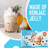 6 (360g) Konjac Crystal Boba made with Konjac Jelly, Low Calorie, Reduce Sugar, Vegan Chewy Pearls for Bubble Tea