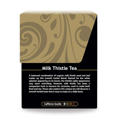 Buddha Teas Organic Milk Thistle Tea - Herbal Tea for Cleansing & Wellness - Caffeine Free, 18 Tea Bags