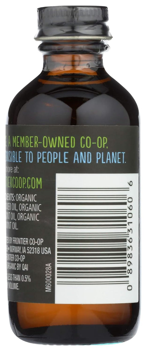 2-Ounce Frontier Organic Non-Alcoholic Mint Flavor - Baking, Icing, Coffee, Cookies, Kosher, Organic