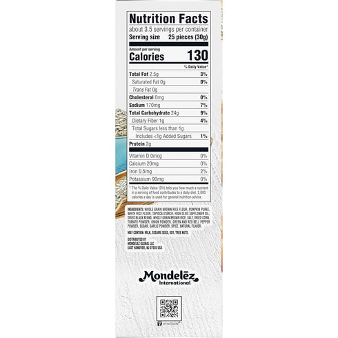 6 3.5 oz Good Thins Garden Veggie Rice Snacks Gluten Free Crackers, Bulk Snack Crackers, - Boxes