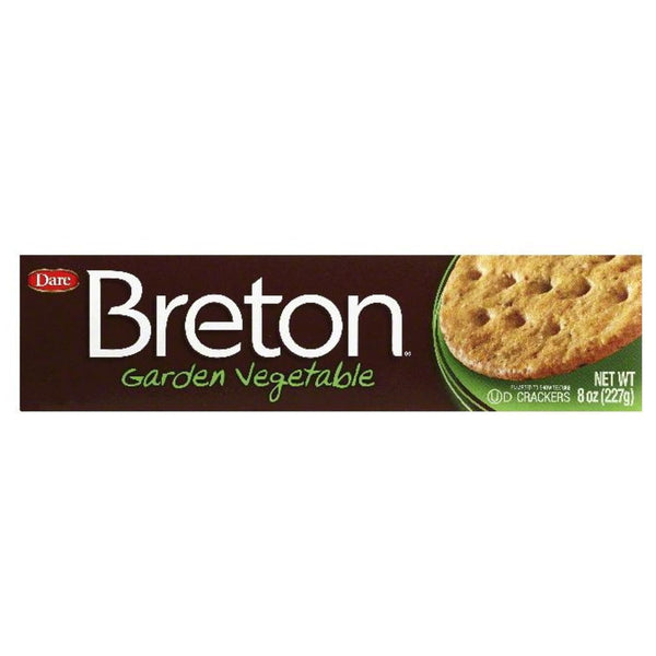 Dare Breton Crackers Mini Garden Vegetable, 8-ounces (Pack of6)