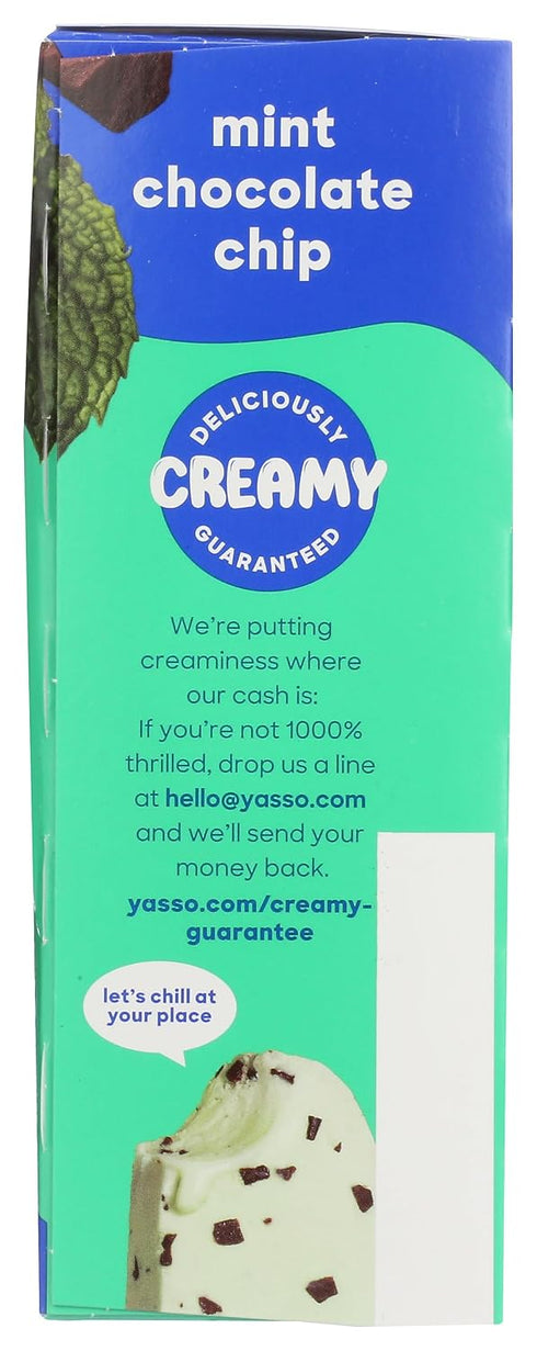 Frozen 4 Count, 14 YASSO Mint Chocolate Greek Yogurt Bar FZ