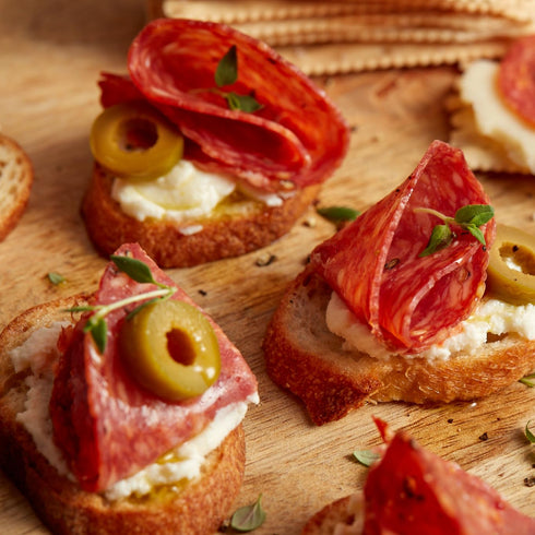 (4 oz, 3 Pack) Olli Salumeria, Pre-Sliced Salami, Genoa - Seasoned With Salt and White Pepper