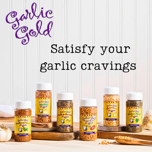 (250 mL, 2 Pack) Garlic Gold Extra Virgin Olive Oil Infused with Garlic, Premium Certified USDA Organic, Low FODMAP