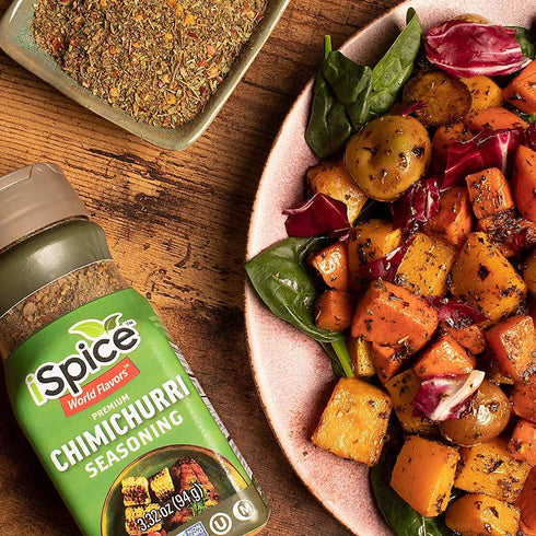 iSpice - Low-Sodium, Sugar-Free CHIMICHURRI SEASONING, World Flavor Super Spice Blend, All Natural, Ready to use as is,