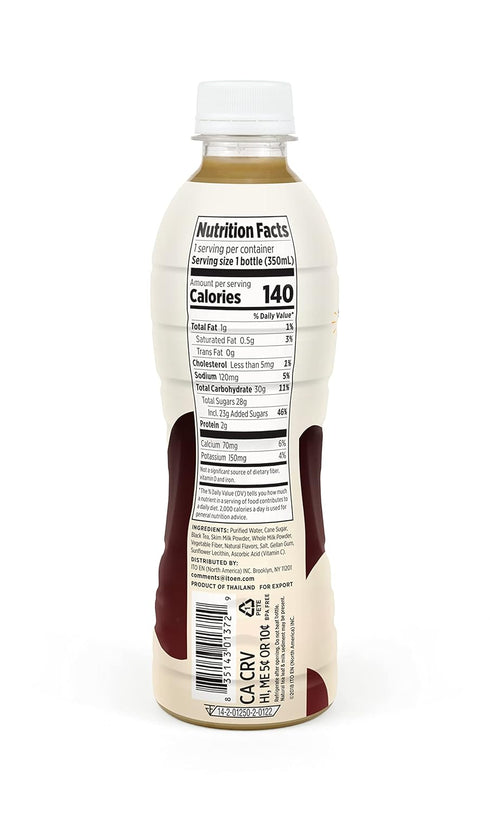 11.8 (Pack 12) Ito En Black Milk Tea, Sweetened, Ounce