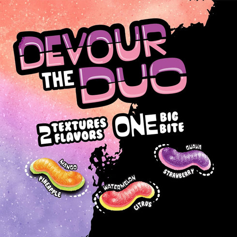 6.3 Trolli Sour Brite Duo Crawlers Candy, Ounce Bag