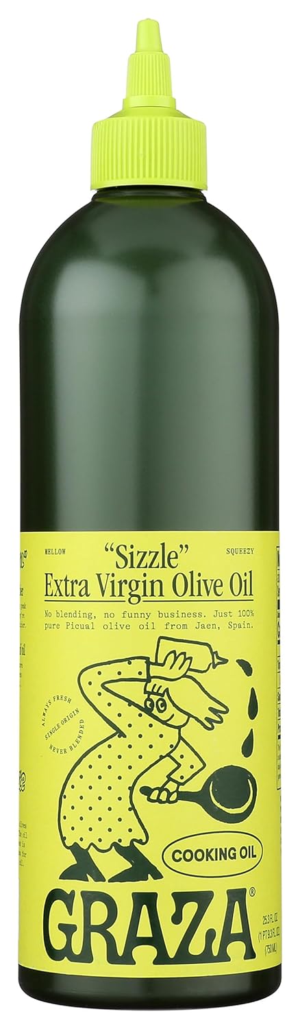 Graza Sizzle Extra Virgin Olive Oil, No Hydrogenated Fats, 750 ML (Pack