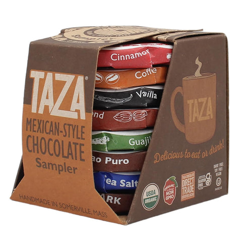 Taza Chocolate Organic Mexicano Disc Variety Pack, 1.35 Ounce (8 Count), Vegan