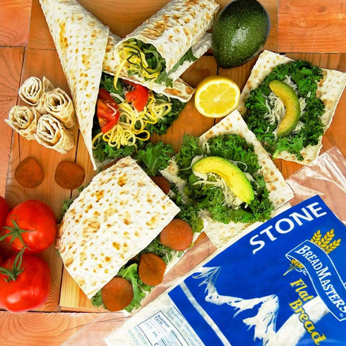 Breadmasters ARA-Z 4 Packs 6 (24 Stone Lavash Flat Bread of Total) No Cholesterol, Fat Free, Vegan, Kosher