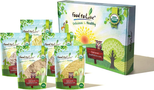 Food to Live Organic Flours in a Gift Box - Barley Flour,