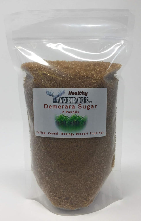 YANKEETRADERS, Demerara Sugar (Unrefined Sugar) ~ 2 Lbs