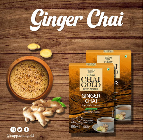 Cuppa Chai Gold Dairy-Free Ginger Sweetened Coffee