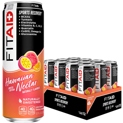 FITAID Post Workout Recovery Drink Hawaiian Nectar Passion Fruit Orange & Guava
