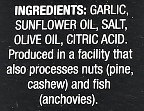 Amore 3.2 All Natural Garlic Paste, Ounce Tube
