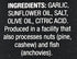 Amore 3.2 All Natural Garlic Paste, Ounce Tube