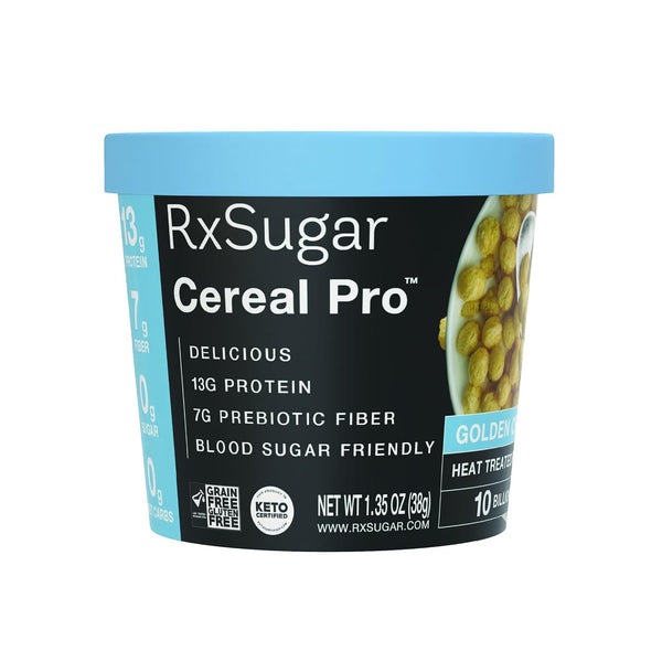 RxSugar Cereal Pro Golden Crunch Supports Appetite Control | Non-GMO | Gluten-Free