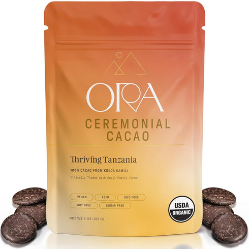 ORA Ceremonial Cacao - Thriving Tanzania - Organic 100% Cacao - Ethical